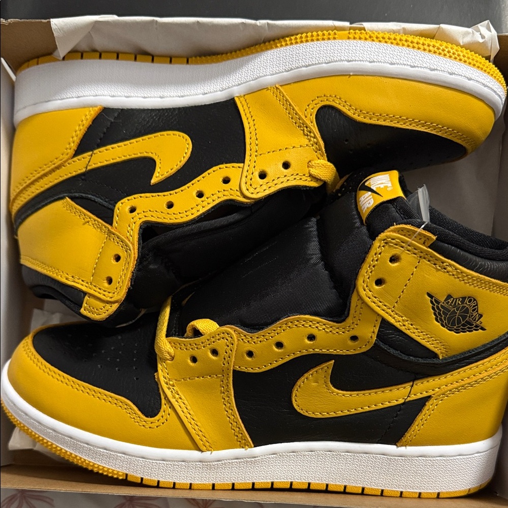 Jordan Kids Sneakers Black and Yellow